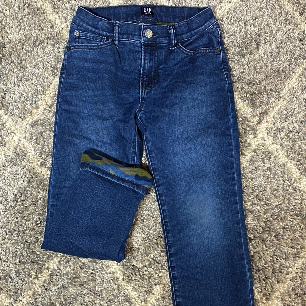 Boys Gap Fleece Lined Jeans Size 8 Regular